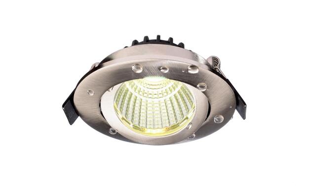 Deko-Light vestavné bodové svítidlo Dione IP44, 7W, RGB+3000 K, nikl 565454