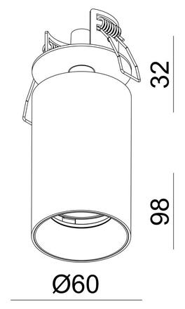 Deko-Light vestavné bodové svítidlo - Can Tilt kulaté, 1x 7,5 W GU10, bílá 565755