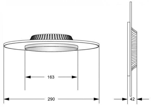 Deko-Light stropní přisazené svítidlo Zaniah 12W, kryt čedičová šedá 220-240V AC/50-60Hz 12,00 W 3000 K 1512 lm bílá 620038