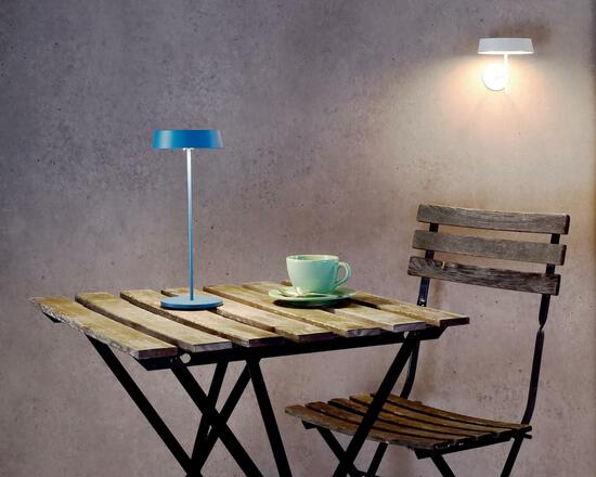 Deko-Light stolní lampa Miram stojací noha + hlava modrá sada 3,7V DC 2,20 W 3000 K 196 lm 120 modrá 620101