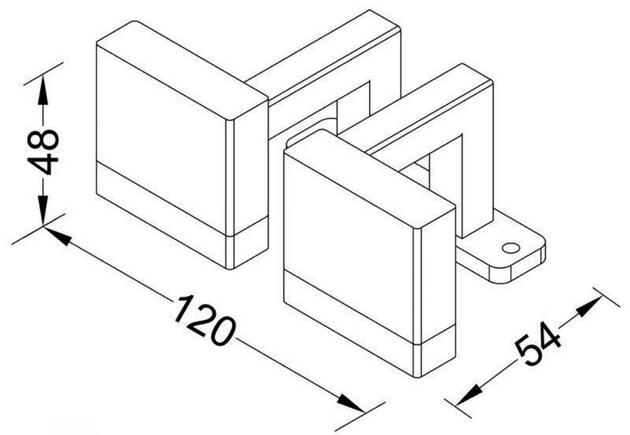 Deko-Light nábytkové přisazené svítidlo Ayleen II 220-240V AC/50-60Hz 5,50 W 3000 K 300 lm 120 stříbrná  687087