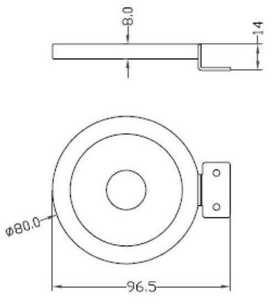 Deko-Light nábytkové přisazené svítidlo zrcadlové kulaté 12V DC 4,50 W 4000 K 300 lm 96,5 stříbrná  687130