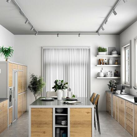 Deko-Light kolejnicový systém 3-fázový 230V Can 220-240V AC/50-60Hz GU10 1x max. 7,50 W stříbrná 134  707080