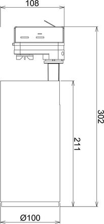 Deko-Light kolejnicový systém 3-fázový 230V Lucea 30 bílá 220-240V AC/50-60Hz 30,00 W 3000/4000 K bílá RAL 9016 707122