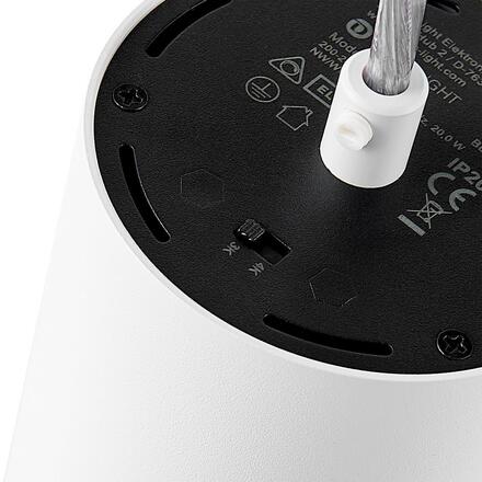 Deko-Light kolejnicový systém 3-fázový 230V Lucea 20 bílá 220-240V AC/50-60Hz 20,00 W 3000/4000 K bílá RAL 9016 707128