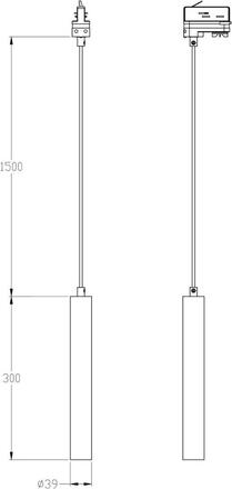 Deko-Light kolejnicový systém 3-fázový 230V Slim, 5 W, 3000 K, bílá 200-240V AC/50-60Hz 5,00 W 3000 K bílá RAL 9016 707133