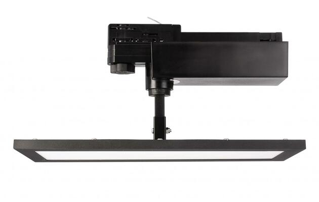Deko-Light kolejnicový systém 3-fázový 230V Panel Track Light, 20 W, 3000 K, černá 110-240V AC/50-60Hz 20,00 W 3000 K tmavě černá RAL 9005 300 mm 707135