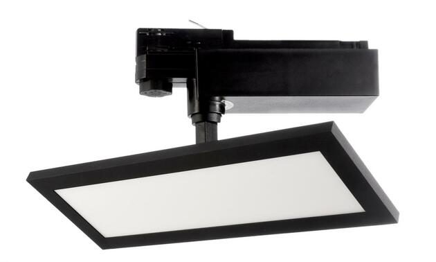 Deko-Light kolejnicový systém 3-fázový 230V Panel Track Light, 20 W, 3000 K, černá 110-240V AC/50-60Hz 20,00 W 3000 K tmavě černá RAL 9005 300 mm 707135