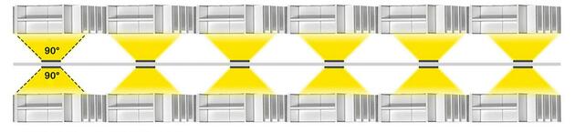Deko-Light 3-fázové svítidlo - lineární Pro, Fold, 50 W, 3000 K, bílá 707207