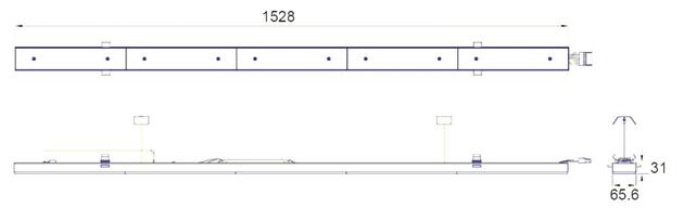 Deko-Light modulový systém - Sanotrunk Universal 90 st., 70 W, On/Off, 4000 K, bílá 707227