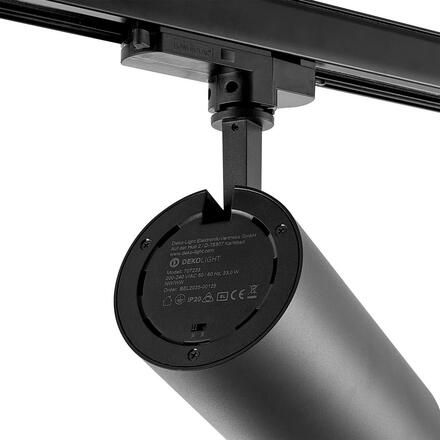 Deko-Light 3-fázové bodové svítidlo - Lucea 30 CCT Tilt, 33 W, DALI, 3000/4000 K, černá 707233