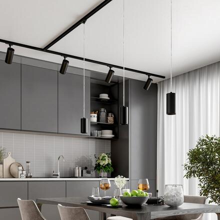 Deko-Light 3-fázové závěsné svítidlo - Lucea 10 CCT, 11 W, DALI, 3000/4000 K, černá 707235