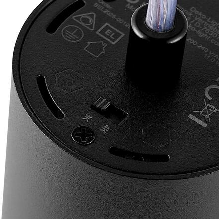 Deko-Light 3-fázové závěsné svítidlo - Lucea 10 CCT, 11 W, DALI, 3000/4000 K, černá 707235