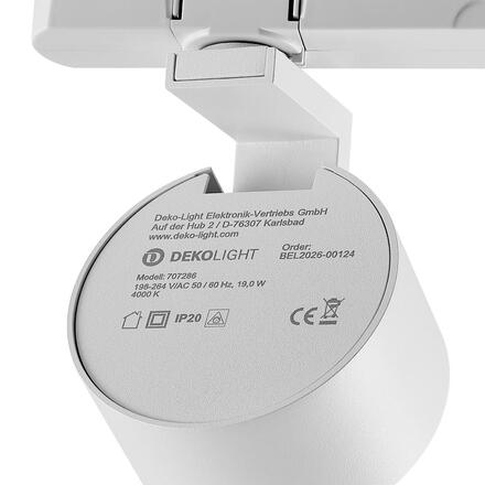 Deko-Light 3-fázové bodové svítidlo Ceres 90, 19 W, 4000 K, bílá 707286