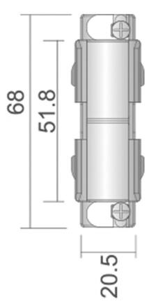 Deko-Light kolejnicový systém 3-fázový 230V D Line elektrická spojka 220-240V AC/50-60Hz bílá RAL 9016 68  710015