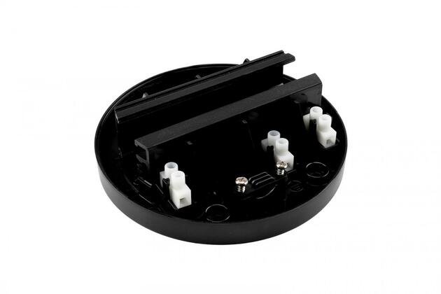 Deko-Light kolejnicový systém 3-fázový 230V D Line přisazený adaptér pro svítidla 220-240V AC/50-60Hz černá RAL 9011  710047