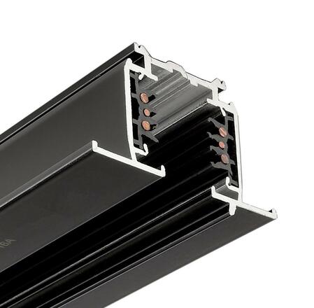 Deko-Light 3-fázový kolejnicový systém - D Line DALI vestavná lišta s křídly 3m, černá 710511