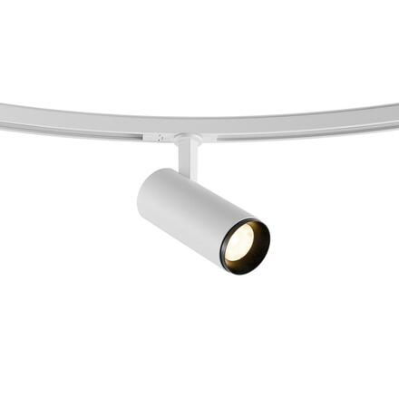 Deko-Light 1-fázový kolejnicový systém D One přisazená kolejnice, zakřivená 90°, R=0,8m, levá bílá 720042