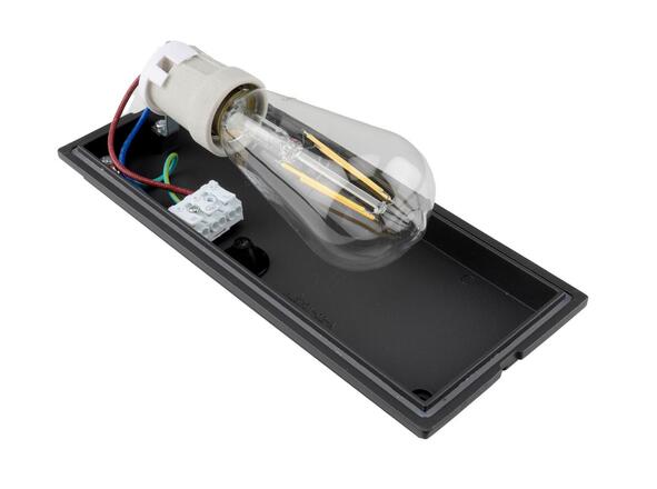 Light Impressions Kapego nástěnné přisazené svítidlo Rilongo A 220-240V AC/50-60Hz E27 1x max. 18,00 W 250 mm antracit 730330