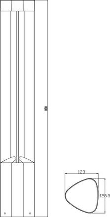 VÝPRODEJ VZORKU Deko-Light KapegoLED stojací svítidlo Trila 220-240V AC/50-60Hz 6,60 W 3000 K 361 lm 128,5 mm antracit 730364