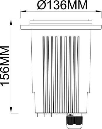 Deko-Light zemní svítidlo Phakt kulaté sada 220-240V AC/50-60Hz E27 1x max. 9,00 W černá 730476