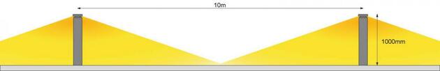 Deko-Light stojací svítidlo, Faro 100, 24 W, DALI, 3000 K, 220-240V 1124 lm šedá IP65 730494
