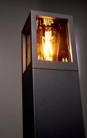 Deko-Light stojací svítidlo - Facado II hranaté tónované 1000mm, 1x max 20 W, E27, šedá 730497