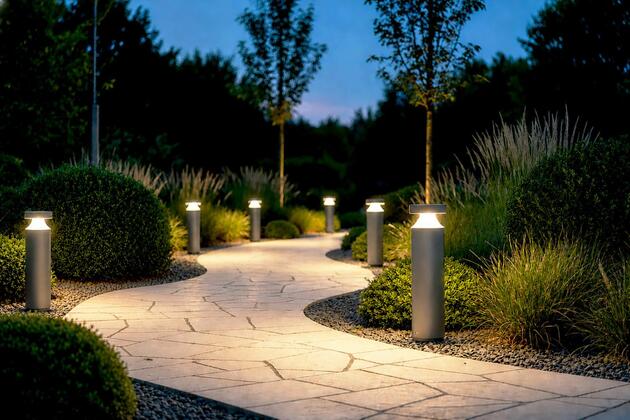 Deko-Light venkovní stojací svítidlo Faro 33, 12 W, 3000 K, tmavěšedá 730519