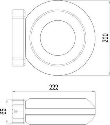 Deko-Light nástěnné přisazené svítidlo Muscae 220-240V AC/50-60Hz 13,10 W 3000 K 860 lm 200 tmavěšedá 731081