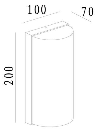 Light Impressions Deko-Light nástěnné přisazené svítidlo Grumium kulaté 100-240V AC/50-60Hz 11,00 W 3000 K 730 lm 100 mm tmavě šedá 731121