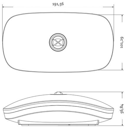 Deko-Light nástěnné přisazené nouzové svítidlo Almach pro osvětlení chodeb 230V AC/50-60Hz 1,00 W 4500 K 191,56 bílá 731142