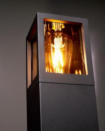Deko-Light nástěnné přisazené svítidlo - Facado II hranaté tónované, 1x max 20 W, šedá 731151