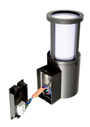 Deko-Light nástěnné přisazené svítidlo - Facado II kulaté opal, 1x max 20 W, šedá 731154