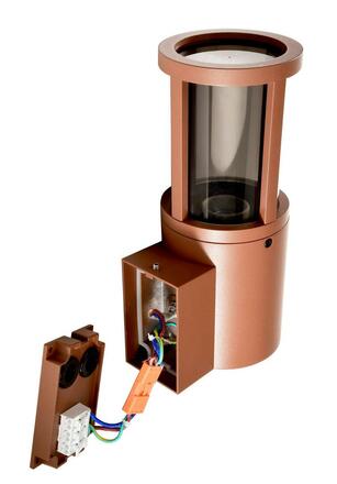 Deko-Light nástěnné přisazené svítidlo - Facado II kulaté tónované, 1x max 20 W, rezavá 731155