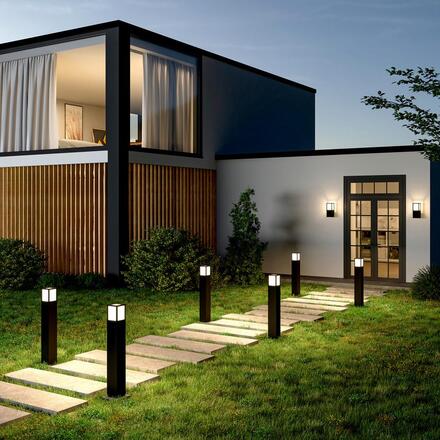 Deko-Light nástěnné přisazené svítidlo - Facado A, 1x max. 20 W E27, antracit 731157