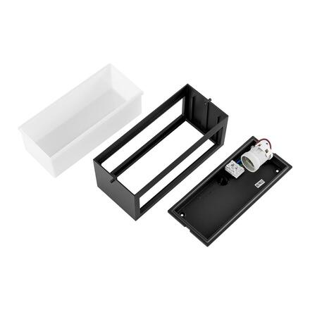 Deko-Light venkovní nástěnné přisazené svítidlo Rilongo offen Up and Down, 1x max. 15 W E27, tmavěšedá 731227