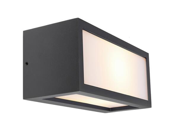 Deko-Light venkovní nástěnné přisazené svítidlo Rilongo offen Up and Down, 1x max. 15 W E27, tmavěšedá 731227