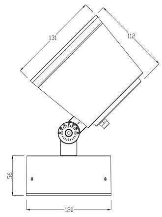 Deko-Light podlahové a nástěnné a stropní svítidlo Colt 25W RGBW 24V DC 25,00 W 5500 K 1445 lm 112 černošedá RAL 7021 732125