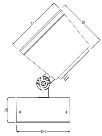 Deko-Light podlahové a nástěnné a stropní svítidlo Colt 25W RGBWW 24V DC 25,00 W 3000K 1140 lm 112 černošedá RAL 7021 732129
