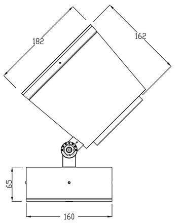 Deko-Light podlahové a nástěnné a stropní svítidlo Colt 36W RGBWW 24V DC 2700 K 1500 lm 162 černošedá RAL 7021 732137