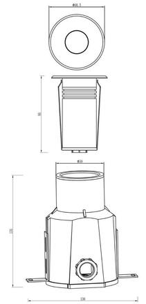 Deko-Light podvodní svítidlo Snapper II WW 24V DC 3,00 W 3000 K 105 lm stříbrná 740007