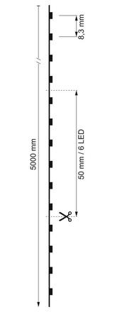 Light Impressions Deko-Light flexibilní LED pásek 2835-120-24V-6000K-5m 24V DC 100,00 W 6000 K 7800 lm 5000 mm 840124
