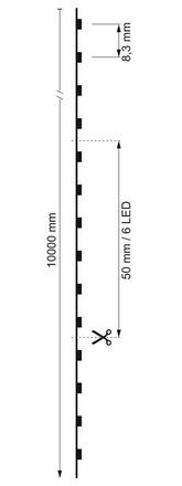 Deko-Light flexibilní LED pásek 2835-120-24V-3000K-10m 24V DC 9,50 W/m 3000 K 705 lm/m 10000 mm 840291