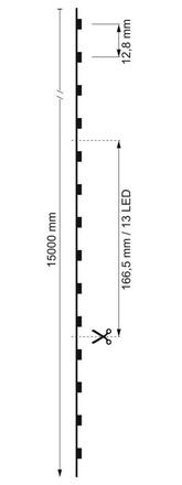 Deko-Light flexibilní LED pásek 2835-78-48V-3000K-15m 48V DC 21,00 W 3000 K 2075 lm 15000 840318