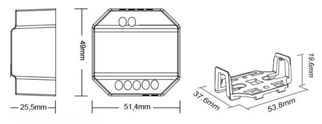 Deko-Light stmívač, RF-smart, 230V, 300W, IP20 RF / Zigbee 3.0 / Intelli-Push / triak 843503