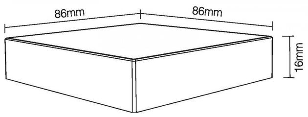 Deko-Light RF-smart, dálkové ovladání na zeď, bílá, 4 zóny, Single/CCT/RGB/RGBW/RGB+CCT 843513