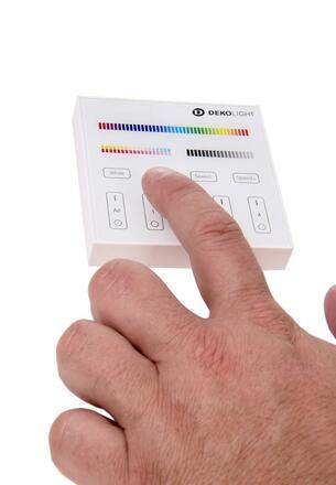 Deko-Light ovládání RF - RF-smart, nástěnné dálkové ovladání, bílá, 230V, 4 zóny, Single/CCT/RGB/ 843522