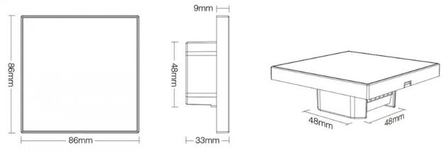 Deko-Light ovládání RF - RF-smart, nástěnné dálkové ovladání, bílá, 230V, 4 zóny, Single/CCT/RGB/ 843522
