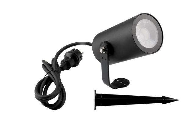 Deko-Light bodové venkovní svítidlo se zápichem RF-smart, Wide-Spot, 12W, RGB+2700-6500 K, černá 843540