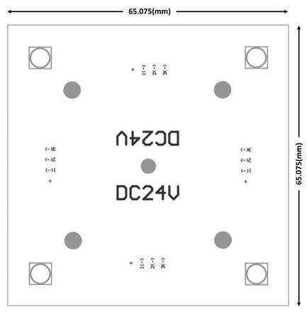 Light Impressions KapegoLED modulární systém Modular Panel II 2x2 24V DC 1,50 W 25 lm 65 mm 848005